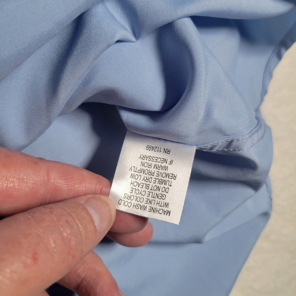 TailorByrd Performance Mens XXL Blue Stretch Button Down Long Sleeve Shirt NWT - Picture 9 of 16